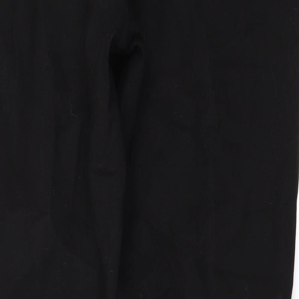Womens UK Size 34 in Zara Regular Fit Black Trousers