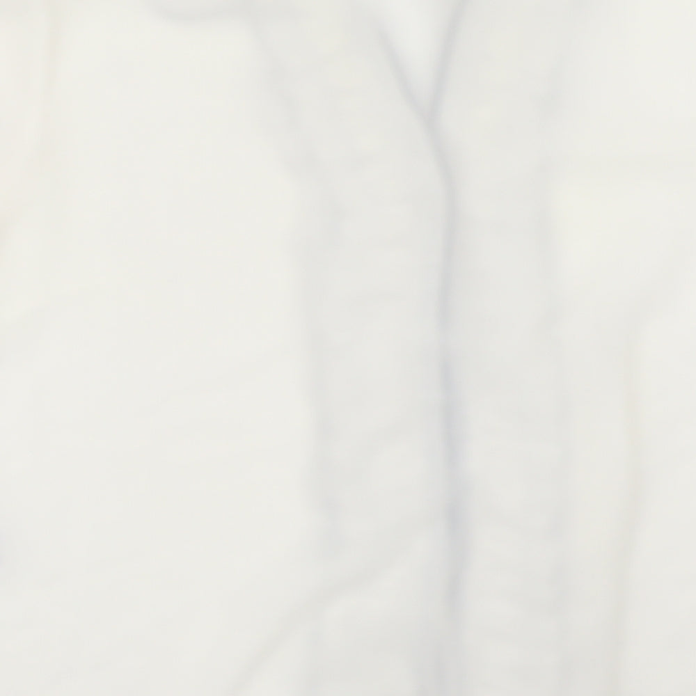 EWM Womens White Tunic Button-Up Size 16