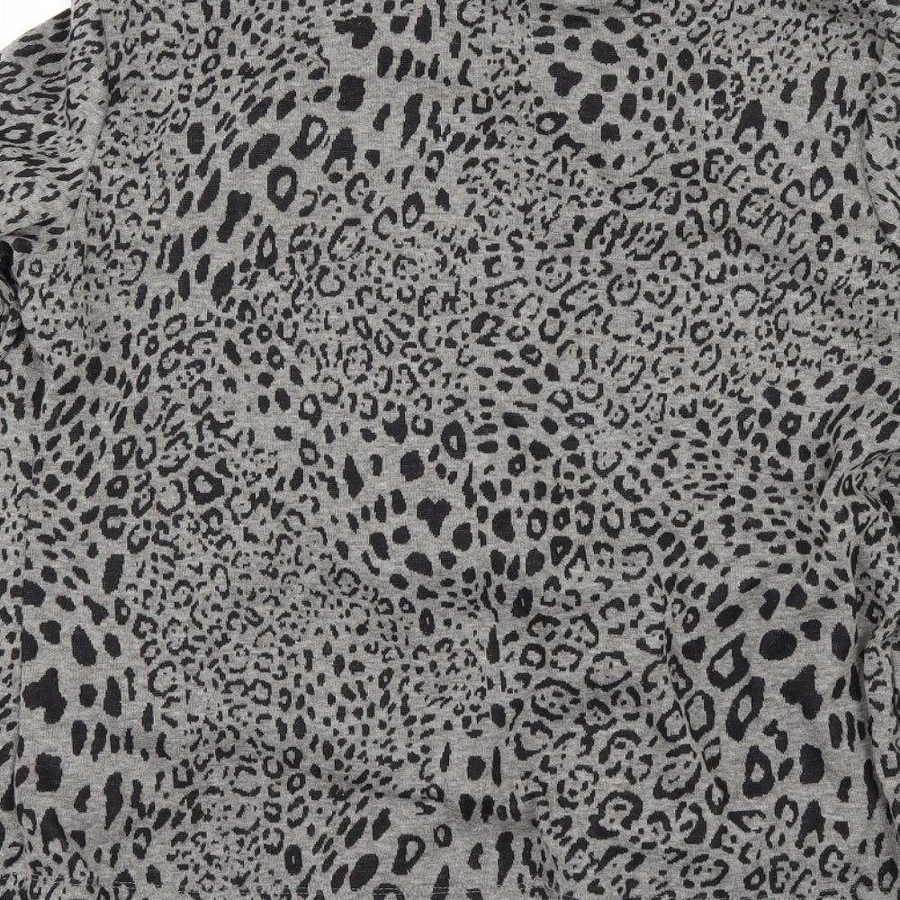 Marks and Spencer Womens Beige Animal Print Pullover Jumper Size 12