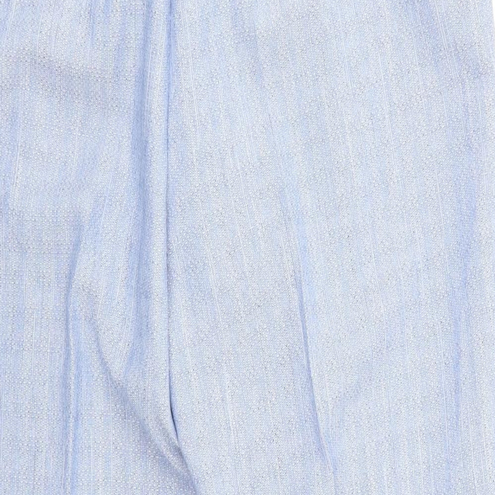 M&S Womens Blue Trousers Size 16 L26 in