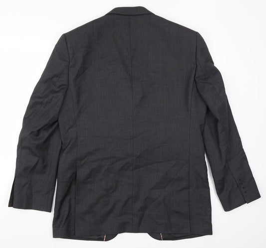 Mens UK Size 40 Howick Regular Grey Suit Jacket