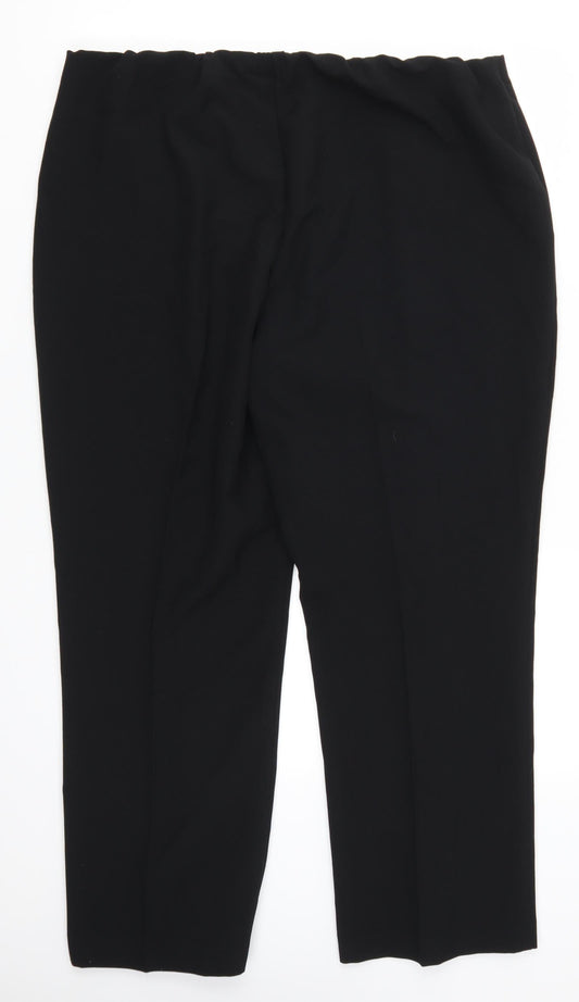 Womens UK Size 20 Bonmarché Regular Fit Black Trousers