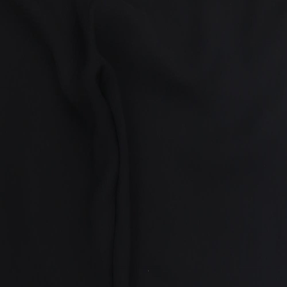 Womens UK Size 34 in Preworn Regular Fit Black Trousers