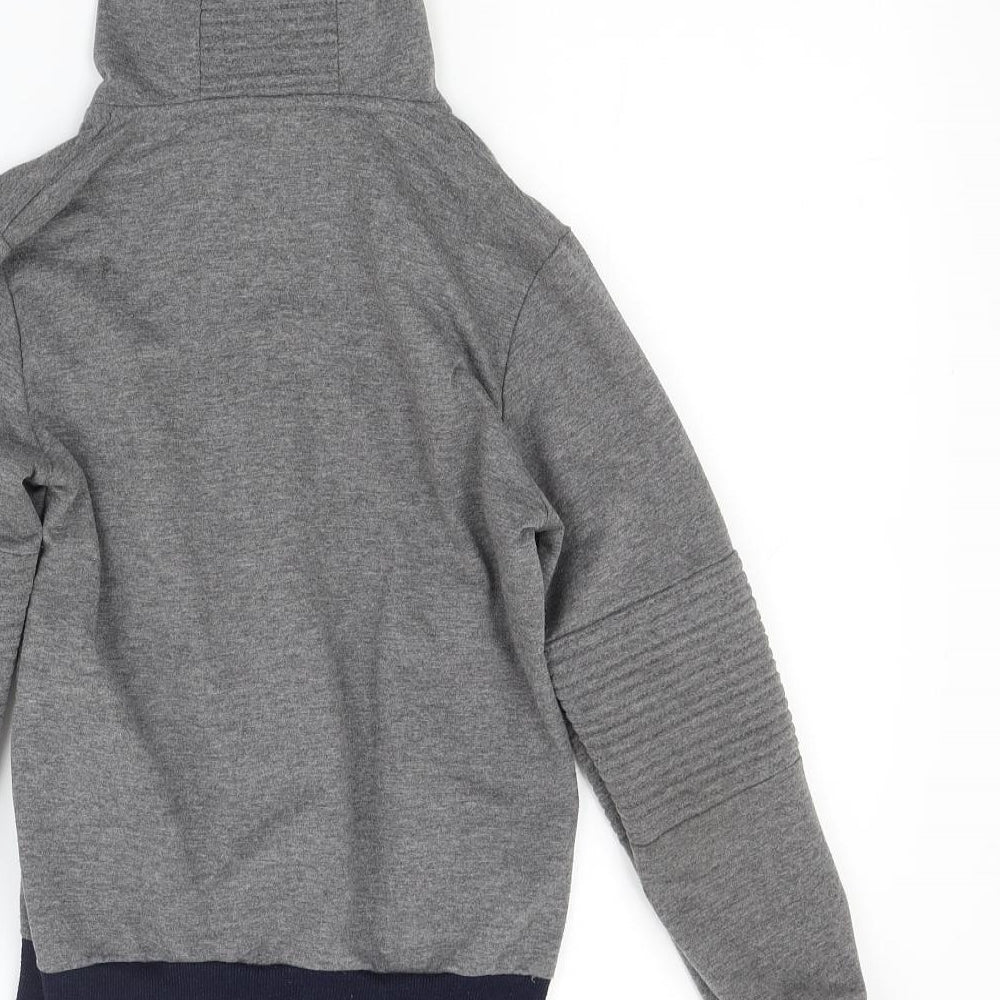 Happy house Boys Grey Jacquard Full Zip Hoodie Size 10 Years