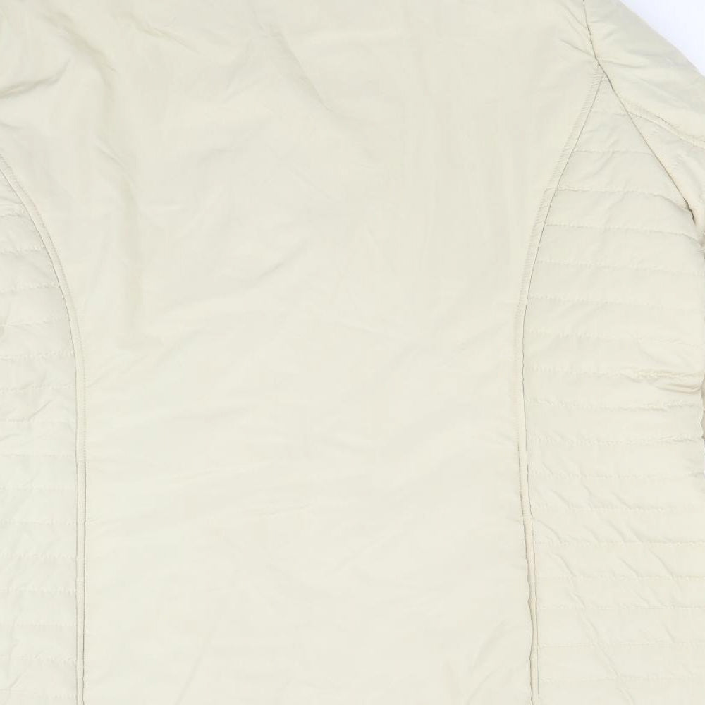 Womens UK Size L ELVI Beige Overcoat