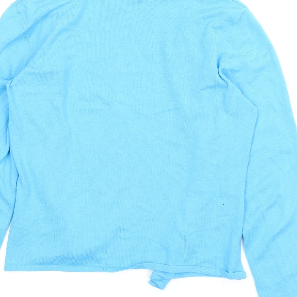QED Womens Blue Cardigan Jumper Size M