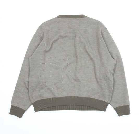 M&S Mens Green Pullover Jumper Size M