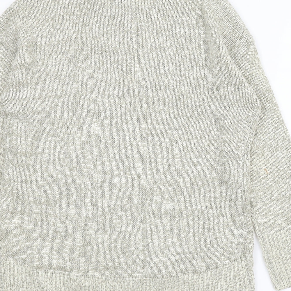 New Look Womens Grey Pullover Jumper Size M
