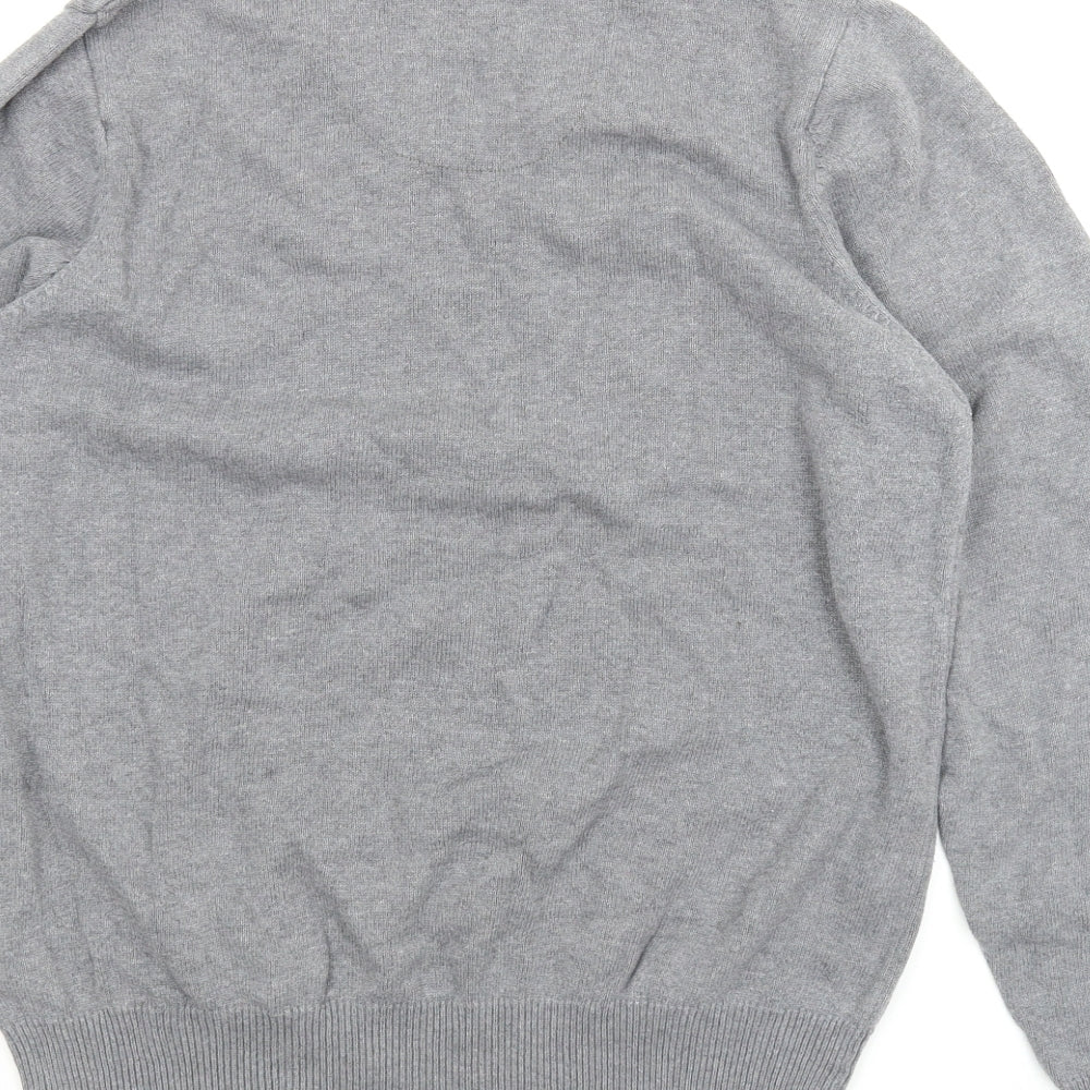 M&S Mens Grey Pullover Jumper Size M