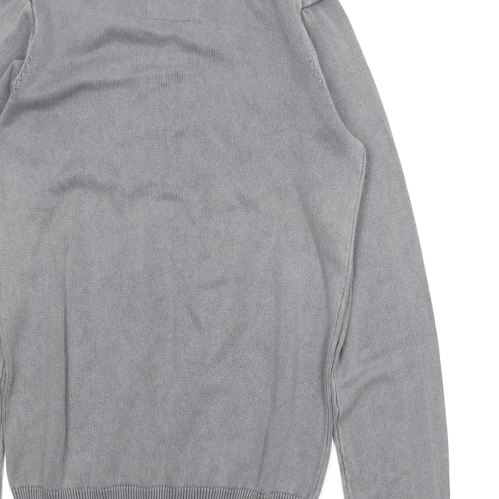 H&M Mens Grey Pullover Jumper Size S