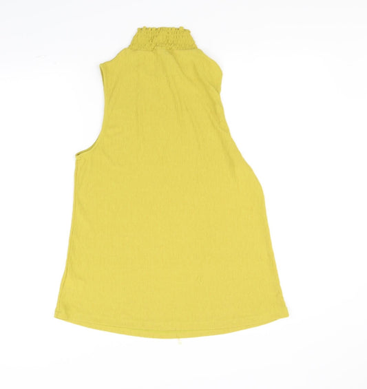 Womens UK Size 14 NEXT Yellow Basic T-Shirt