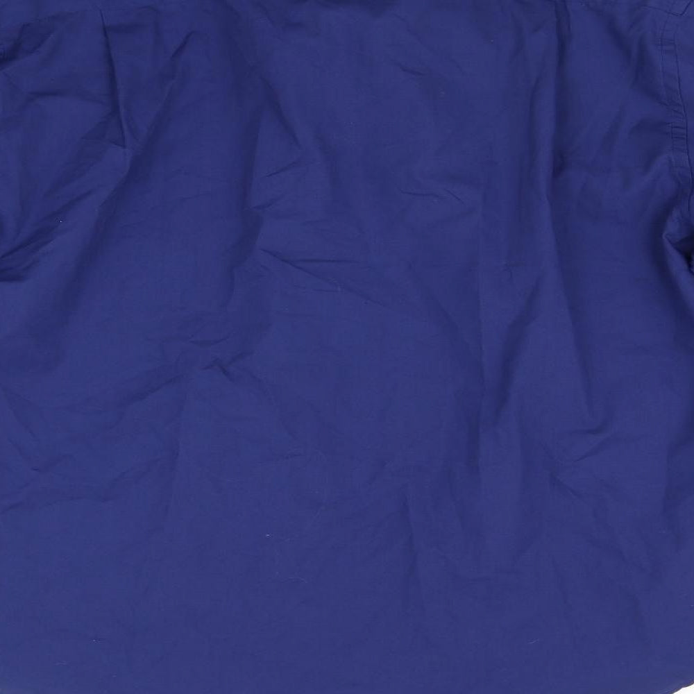 Taylor & Wright Mens Blue Button-Up Size 17