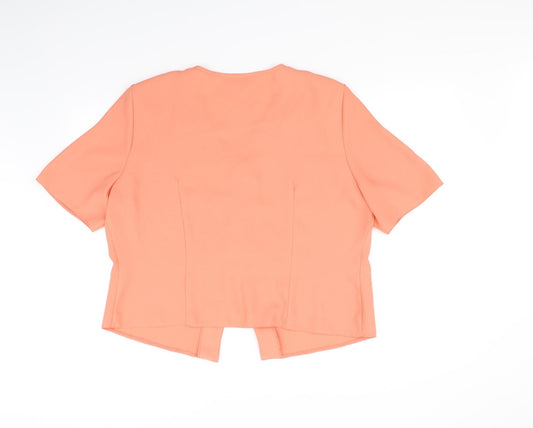 House of Fraser Womens Orange Basic Blouse Size 20