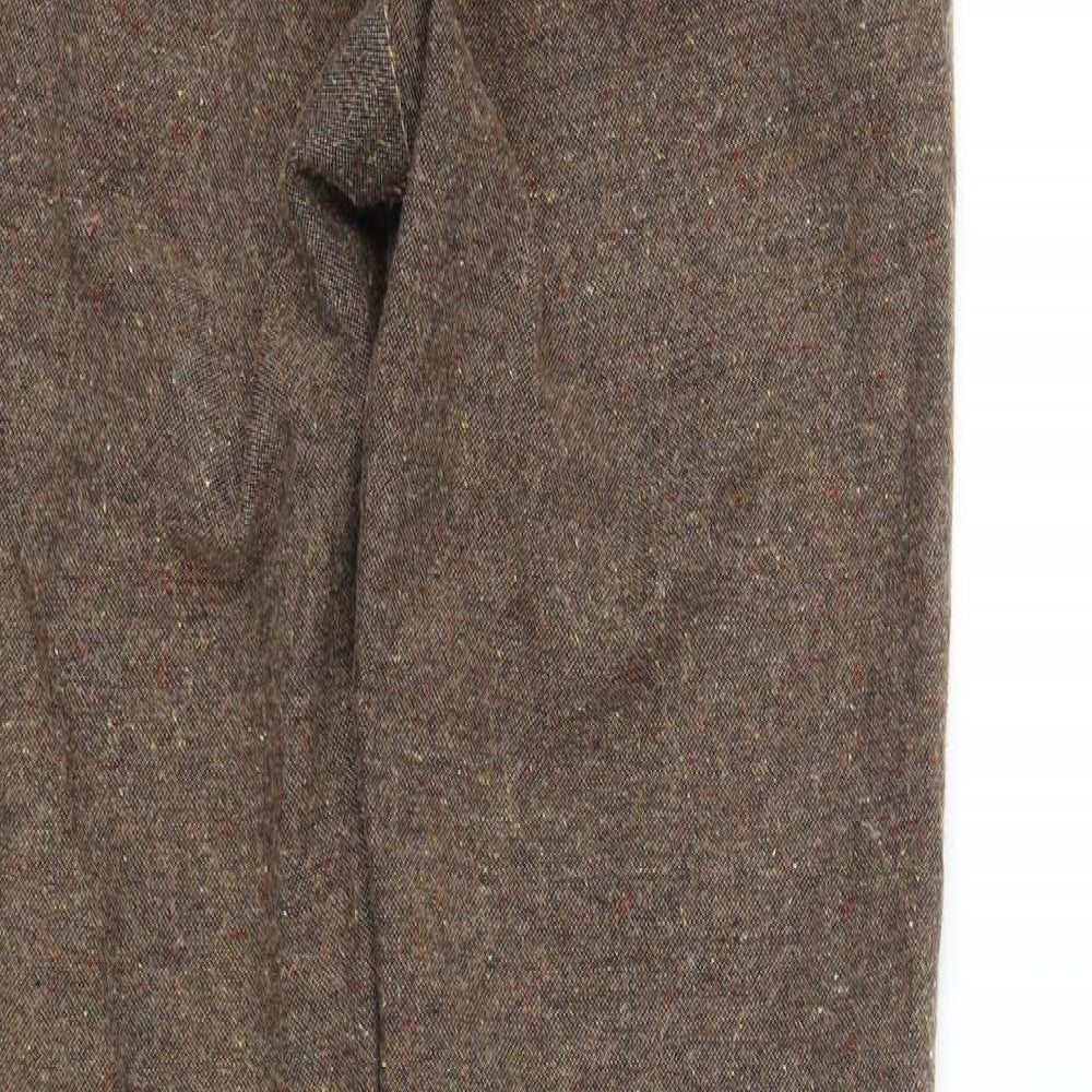 Womens UK Size M ASOS Regular Fit Brown Trousers