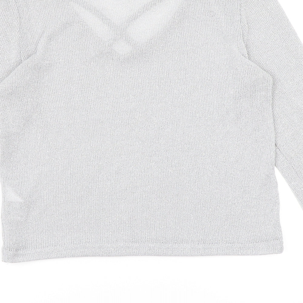 Divided by H&M Womens Silver Knit Pullover Jumper Size M