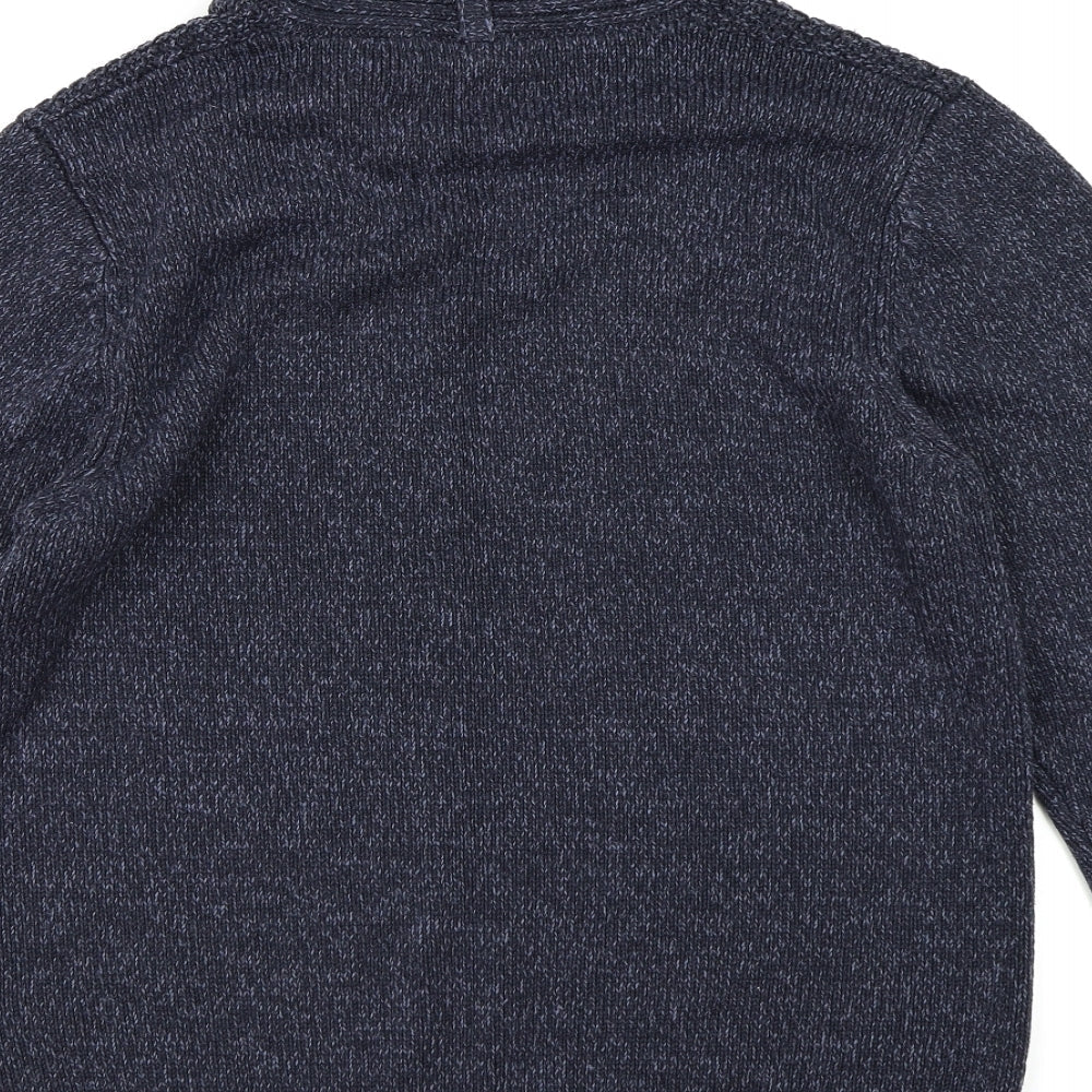 George Mens Blue Knit Pullover Jumper Size M
