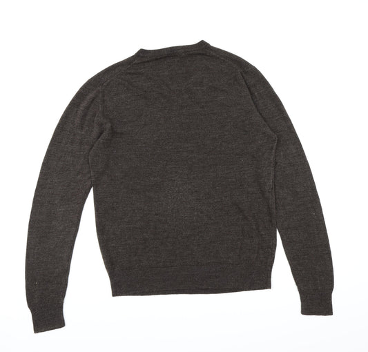 Cedar Wood State Mens Brown Knit Pullover Jumper Size L