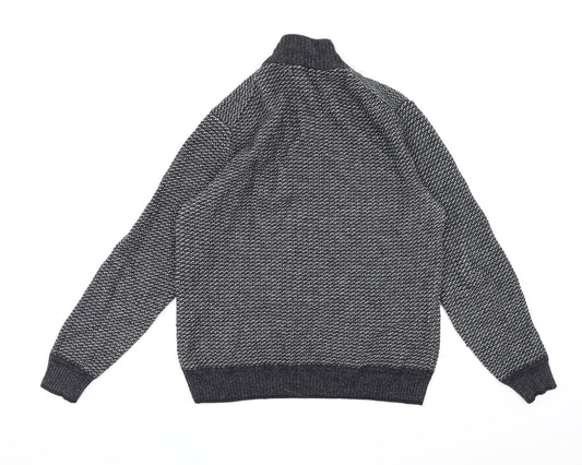 Blue Harbour Mens Blue Knit Pullover Jumper Size S