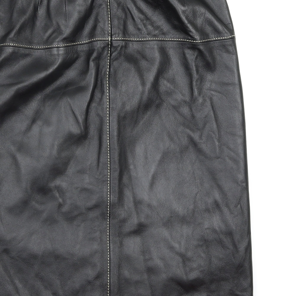 Per Una Womens Black A-Line Skirt Size 14