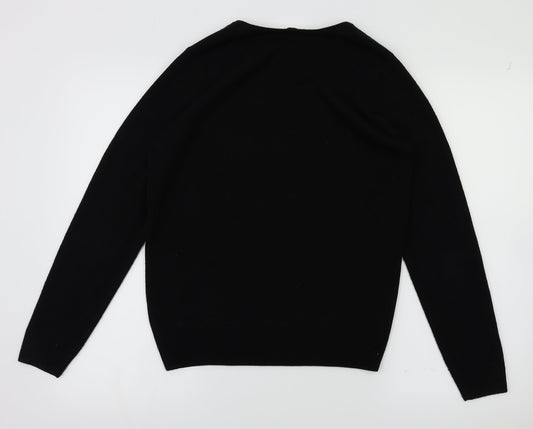 Love knitwear Womens Black Pullover Jumper Size 10