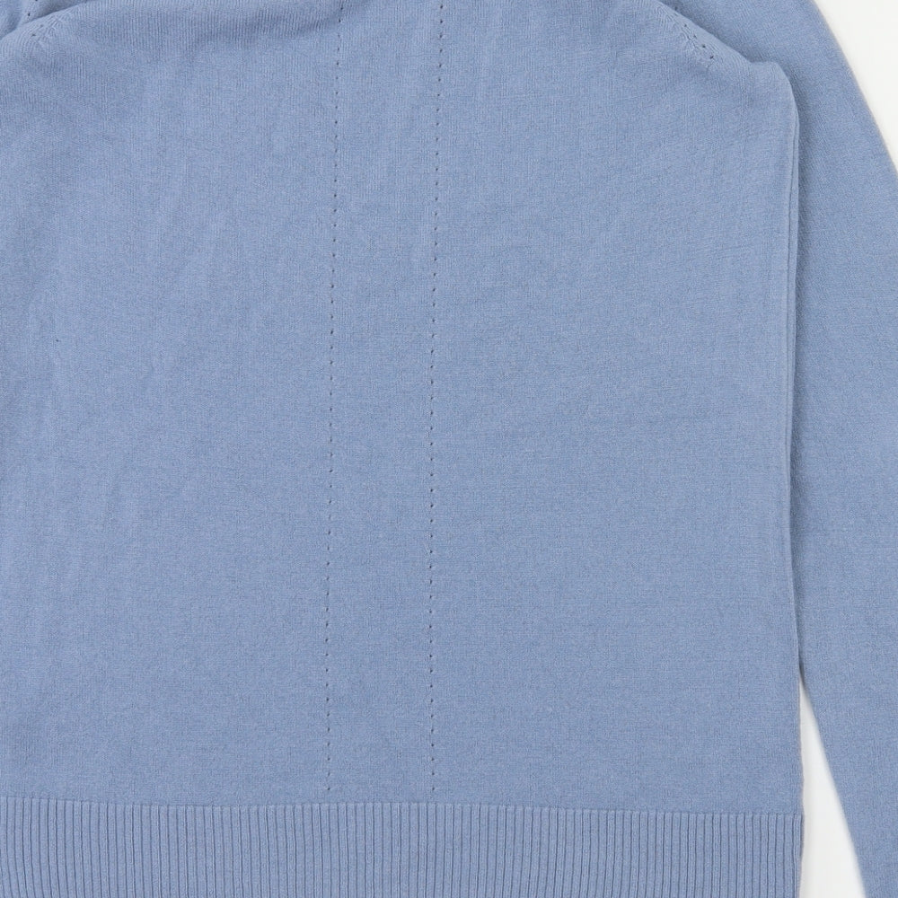 TU Womens Blue Basic T-Shirt Size 10