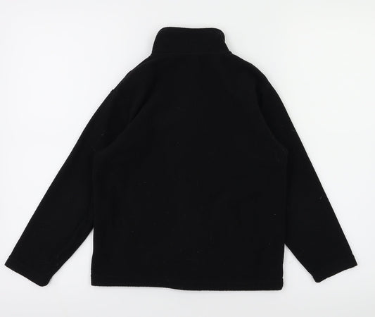 TU Boys Black Full Zip Jumper Size 7 Years