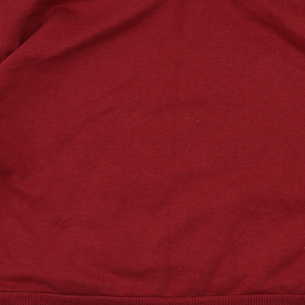 Primark Womens Red Houndstooth Pullover Jumper Size 10
