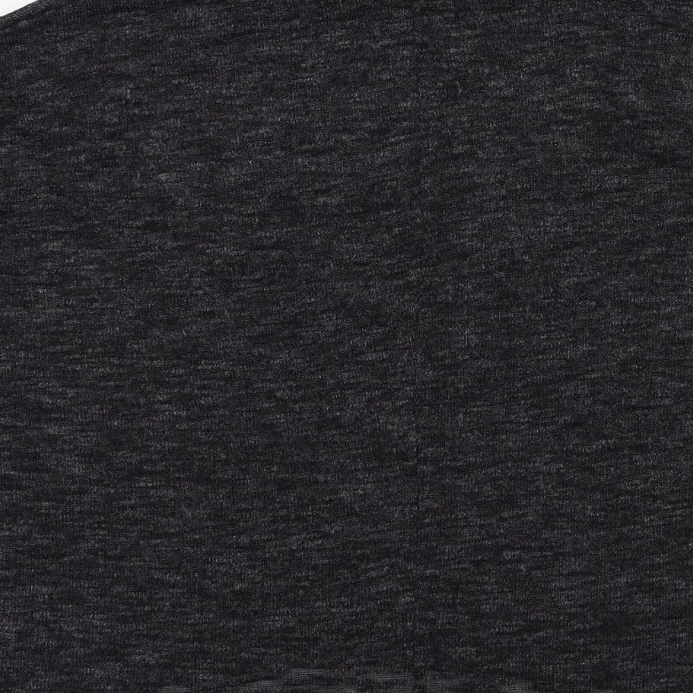 Womens UK Size 10 New Look Grey Basic T-Shirt