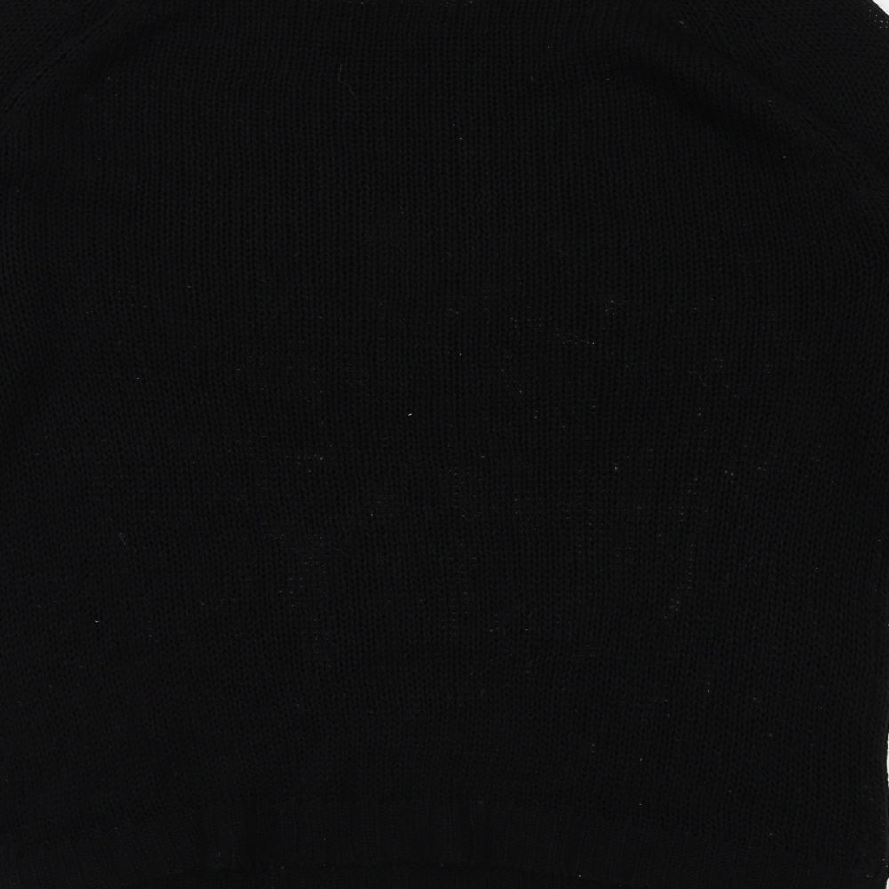 Womens UK Size XS Only Black Basic T-Shirt