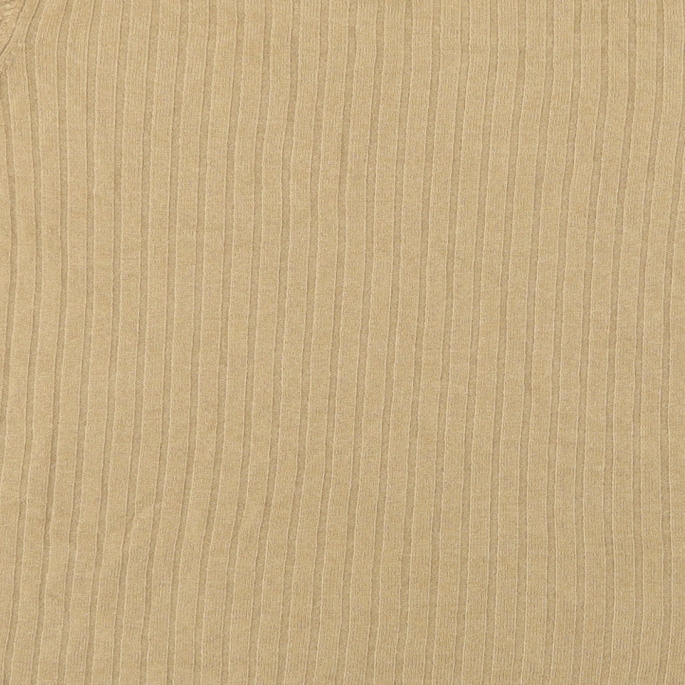 Womens UK Size 18 BHS Beige Basic T-Shirt