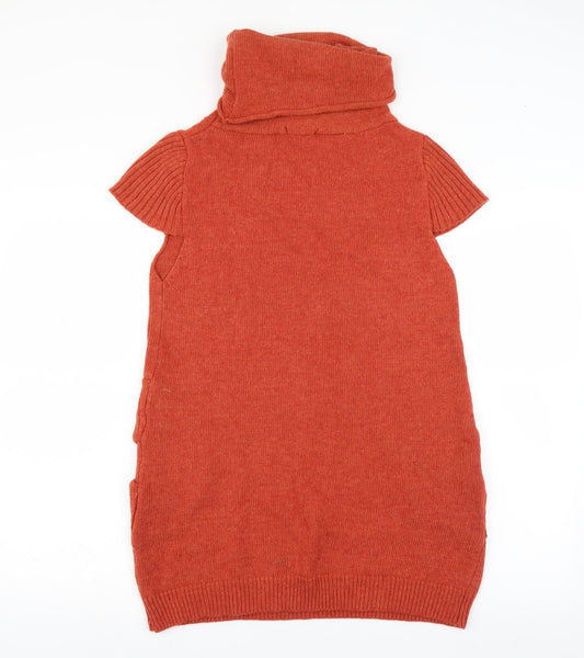 Izabel Womens Orange Jumper Dress Size L