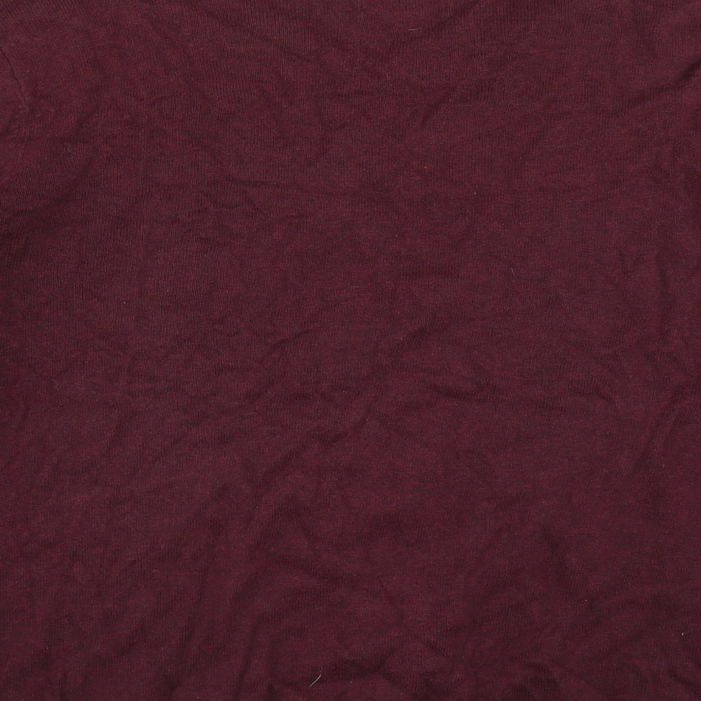 George Mens Purple Pullover Jumper Size XL - burgundy