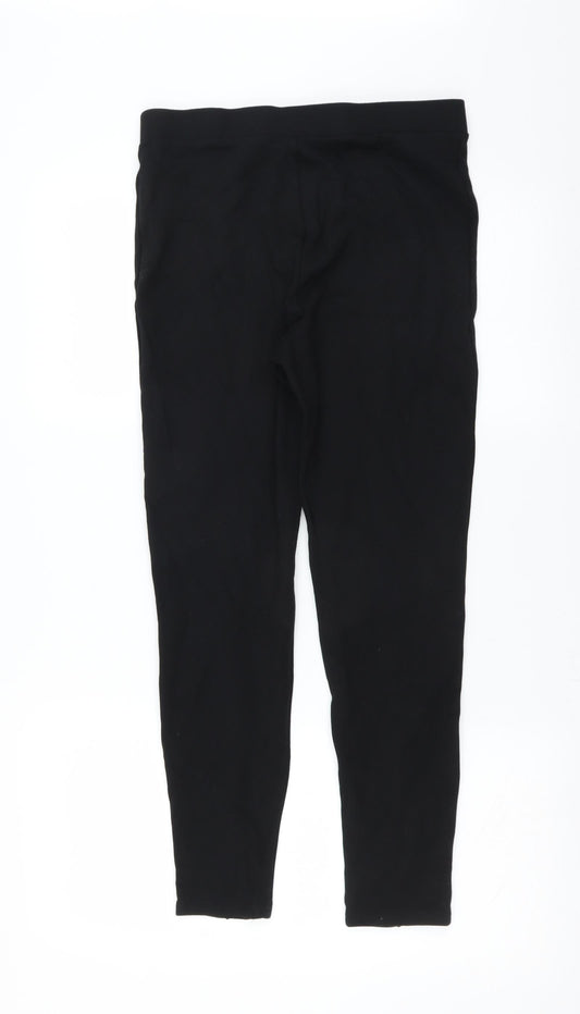 Womens UK Size 12 Papaya Extra-Slim Fit Black Trousers