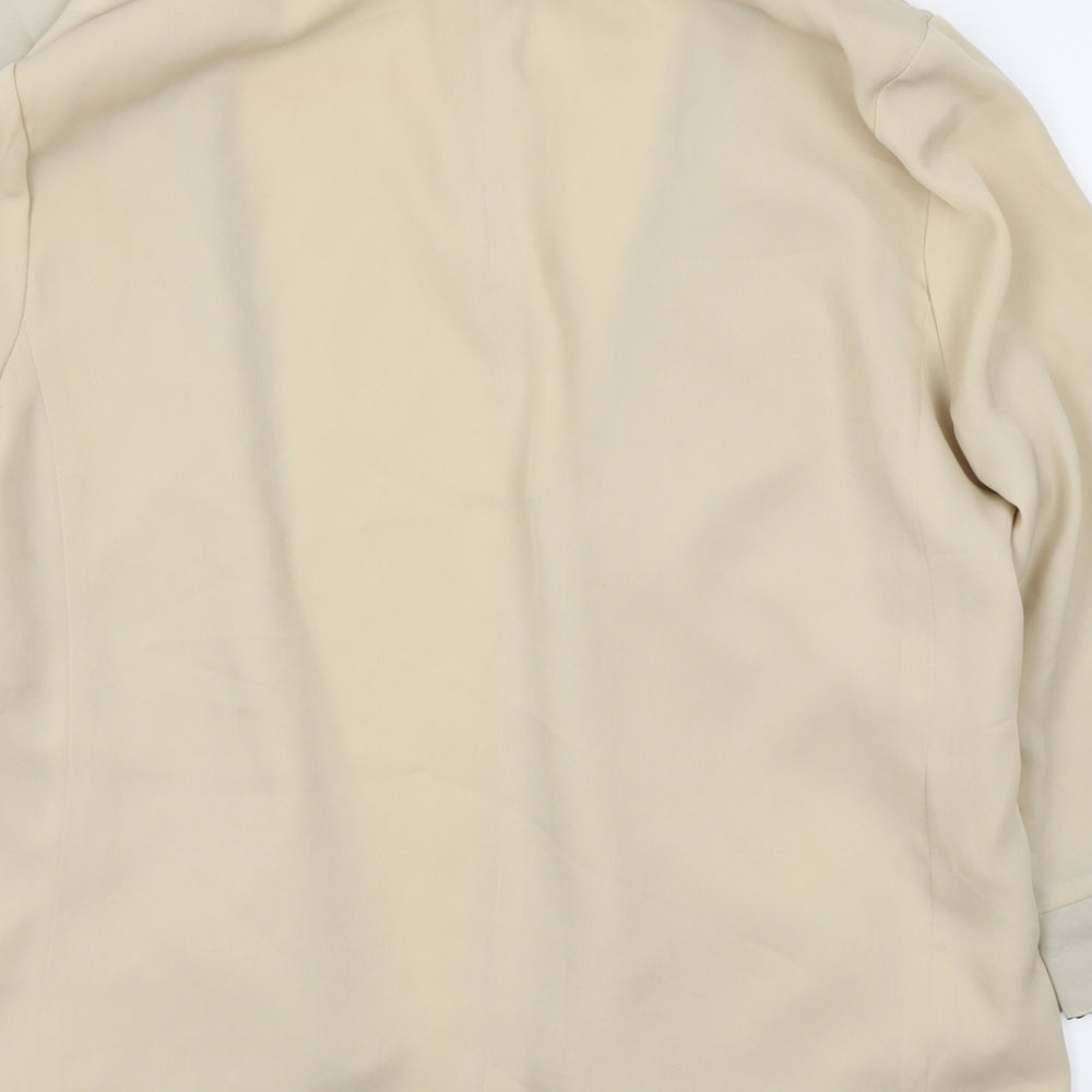 Dorothy Perkins Womens Beige Jacket Blazer Size L