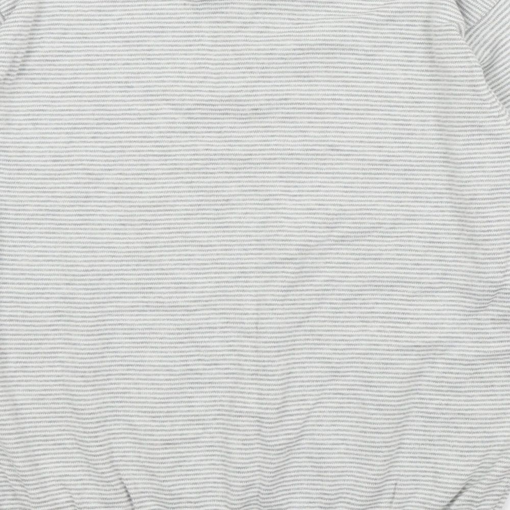 petroleum Mens Grey Striped Pullover Jumper Size M - 2 IN ON TOP/JUMPER