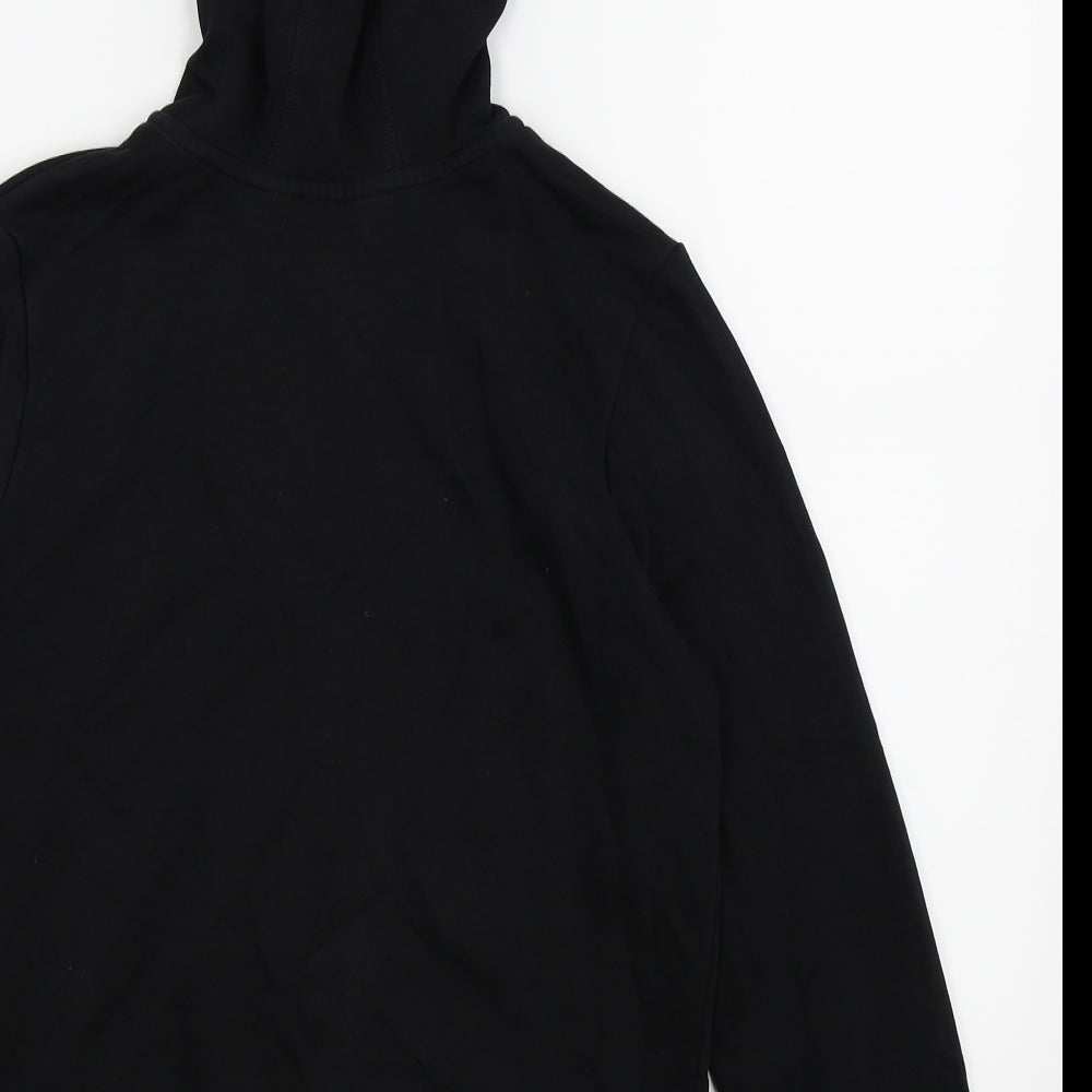 Asda George Boys Black Full Zip Jumper Size 13-14 Years