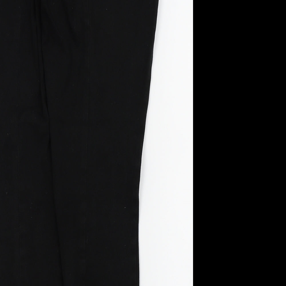 Womens UK Size 12 Gap Regular Fit Black Trousers
