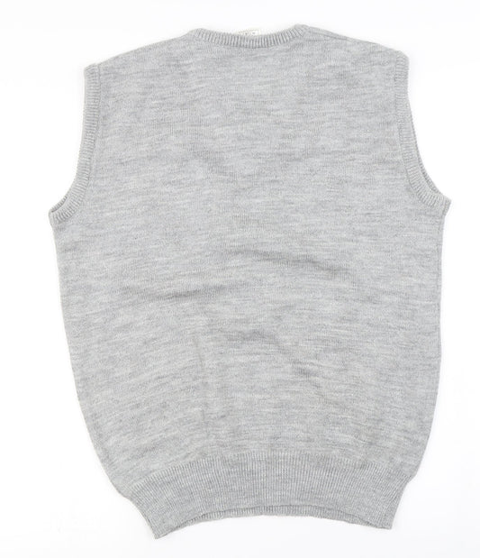 Preworn Mens Grey Vest Jumper Size M