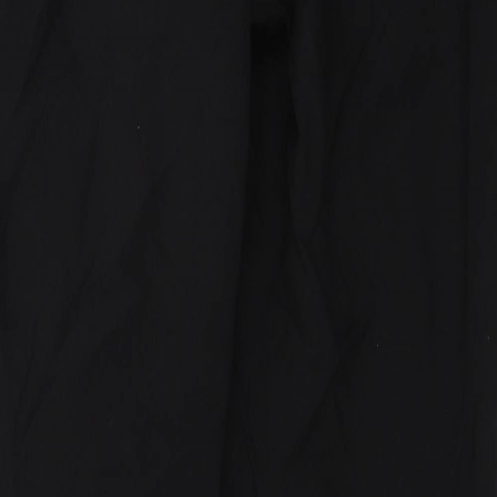 Womens UK Size 12 Papaya Regular Fit Black Trousers