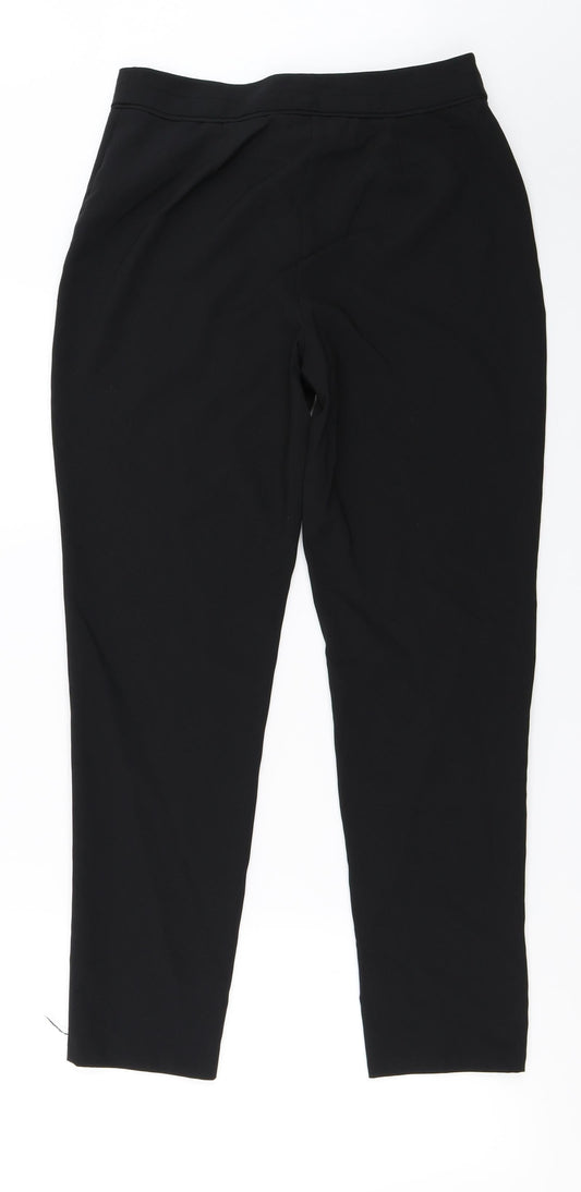 F&F Womens Black Trousers Size 8 L26 in