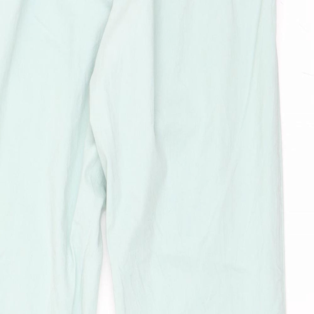 Womens UK Size 36 H&M Regular Fit Chino Blue Trousers