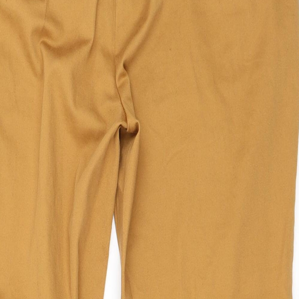 Womens UK Size 12 Atmosphere Regular Fit Cropped Beige Trousers