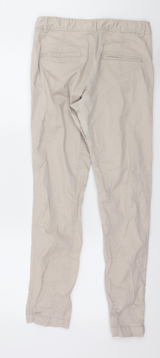 Womens UK Size 8 In Wear Regular Fit Grey Trousers