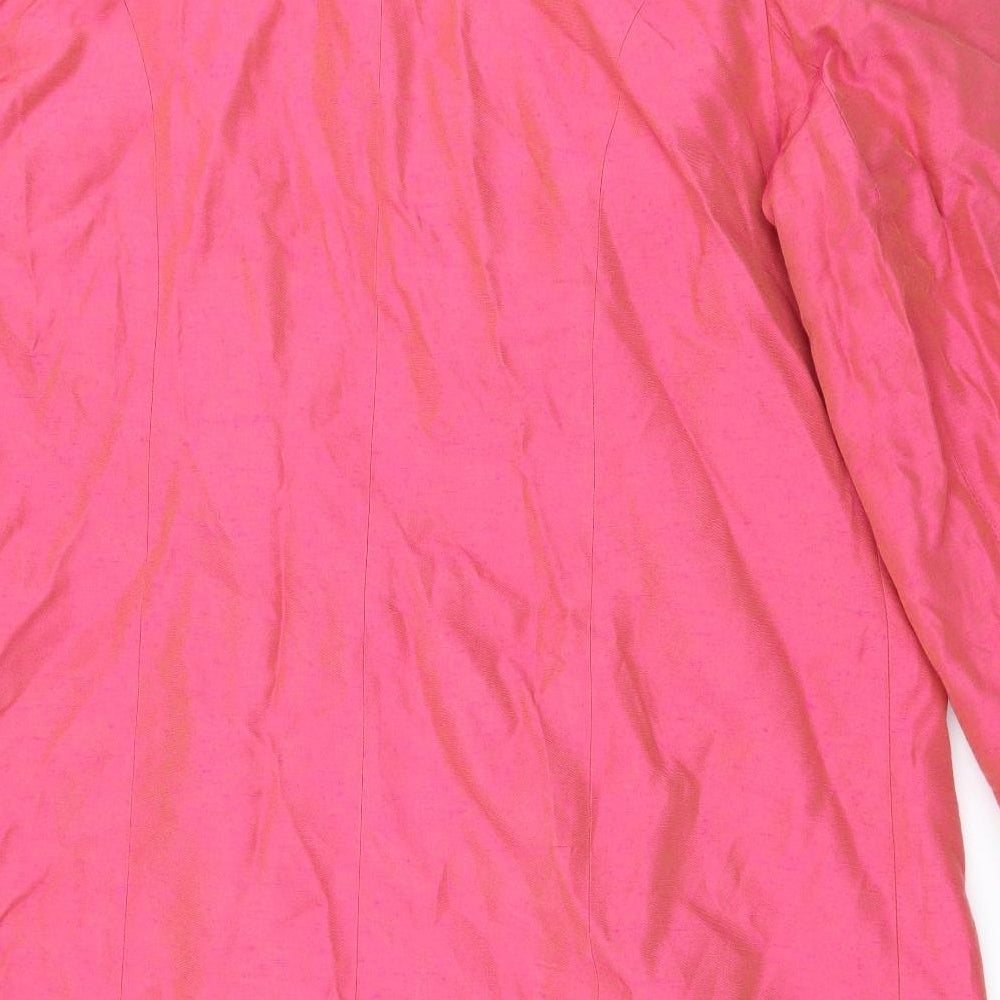 essence Womens Pink Jacket Blazer Size 18
