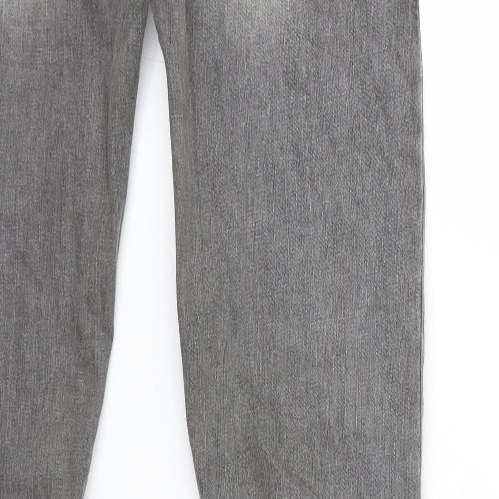 Fishbone Womens Grey Denim Straight Jeans Size 29 in L32 in