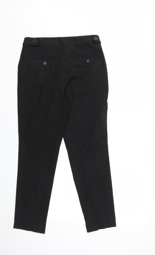 Womens UK Size 8 NEXT Regular Fit Black Trousers