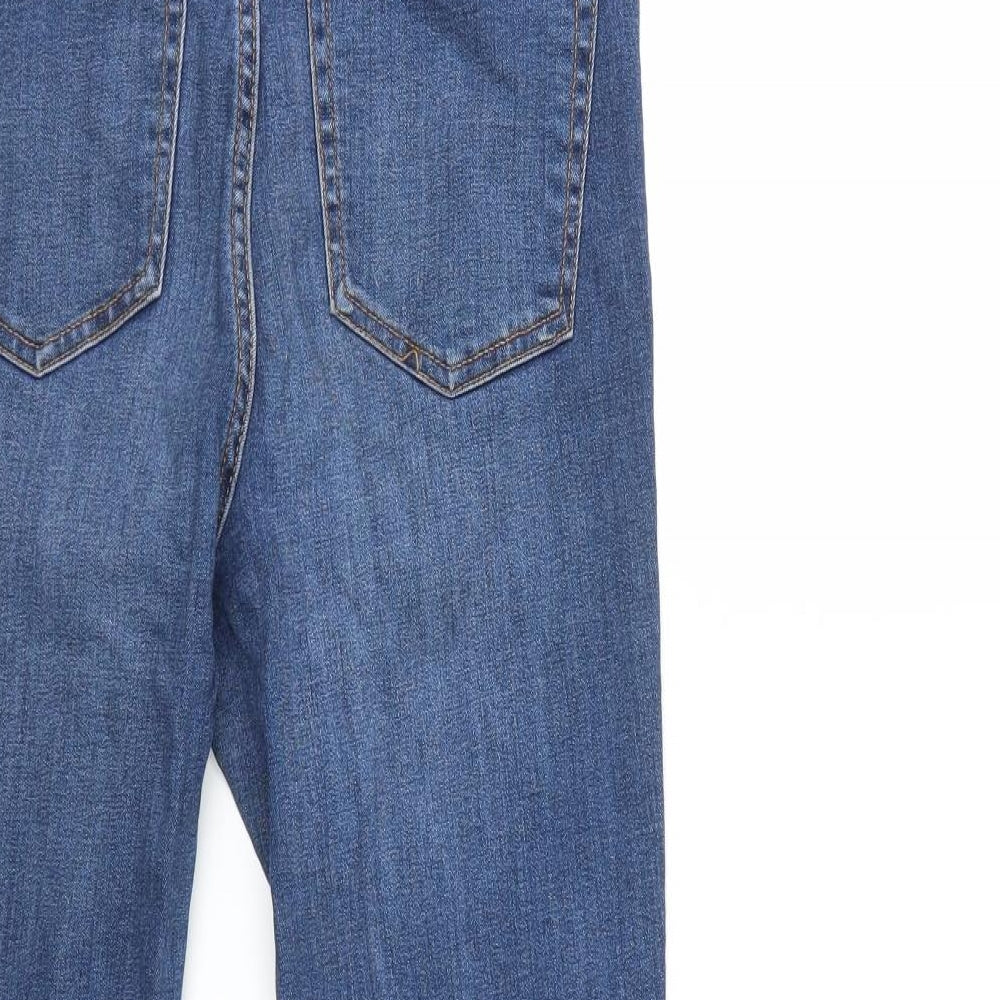 Denim & Co. Womens Blue Denim Skinny Jeans Size 12 L25 in