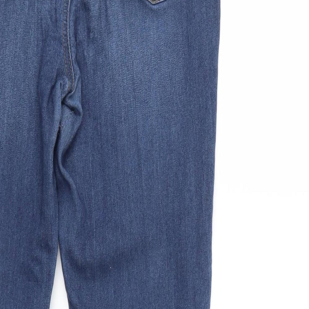 Denim & Co. Womens Blue Denim Skinny Jeans Size 12 L27 in