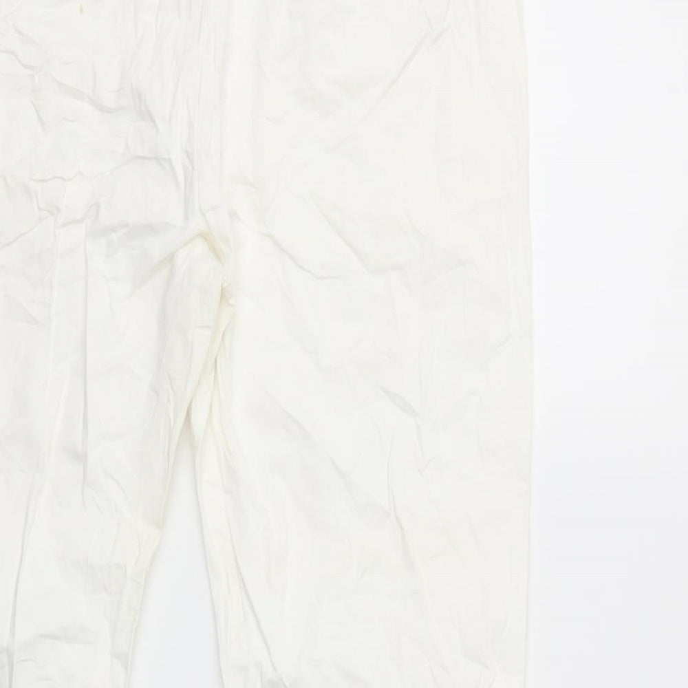 KappAhI Womens White Trousers Size 18 L27 in