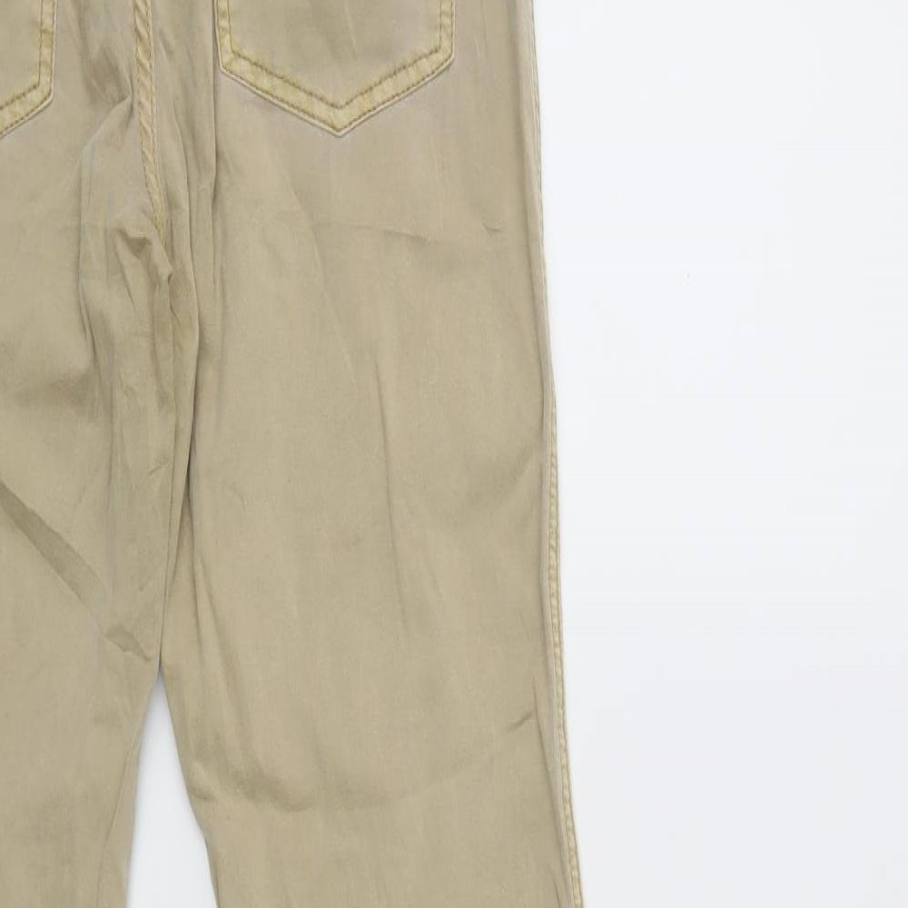 Womens UK Size 30 in Street One Regular Fit Beige Trousers